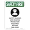 Signmission OSHA Sign, Glasses And, 14in X 10in Rigid Plastic, 10" W, 14" H, Portrait, OS-SF-P-1014-V-11297 OS-SF-P-1014-V-11297 - alternate 1